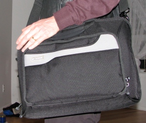 The tools of the trade can be carried in a shoulder bag.